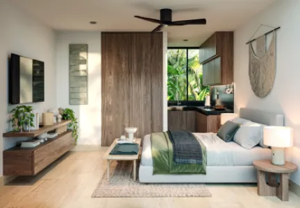 Estudio con vista al mar en Sisal